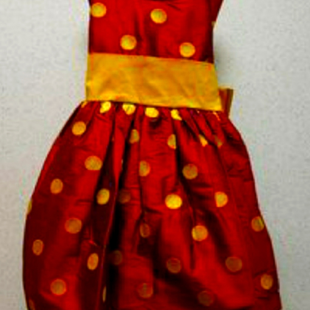 GIRL'S HOLIDAY DRESS SIZE 3 T WORN ONLY ONCE